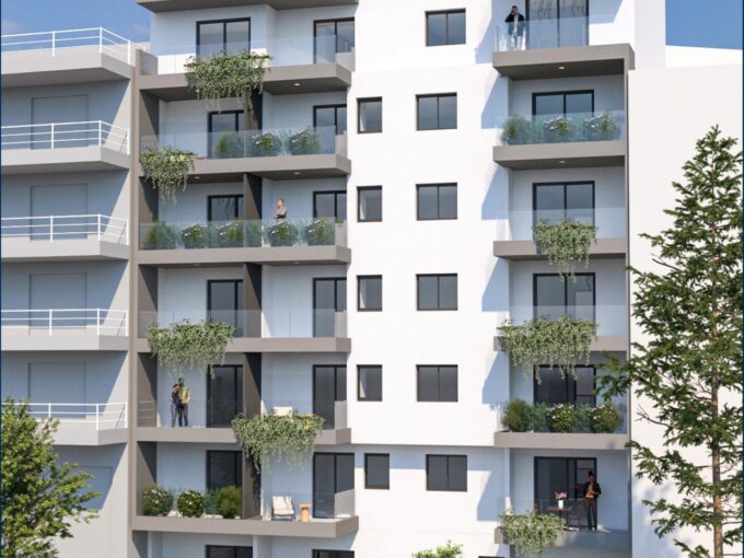 Eleftheriou Venizelou 290 Kallithea front facade daylight exterior render