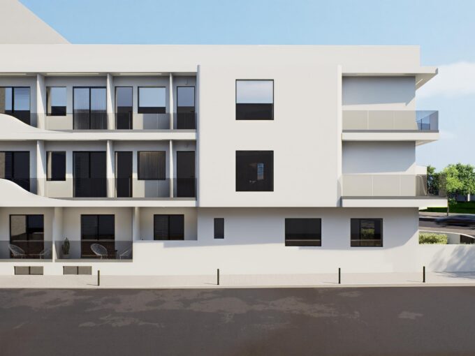 Architectural exterior rendering of Peristeri Project N611 in Athens