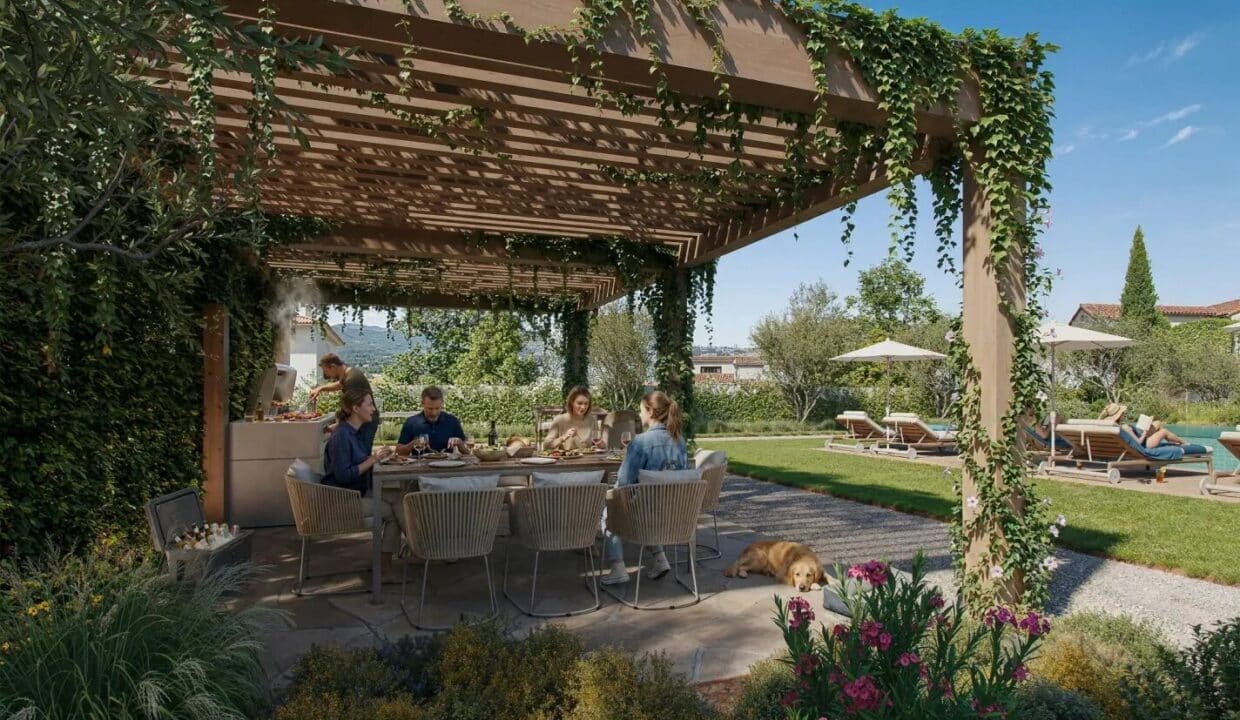 North Village GV – BBQ lounge and garden, Nea Erythraia Golden Visa apartments