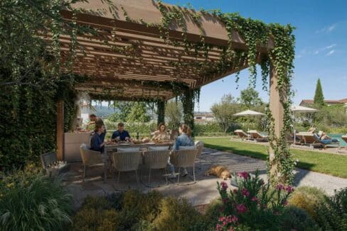 North Village GV – BBQ lounge and garden, Nea Erythraia Golden Visa apartments