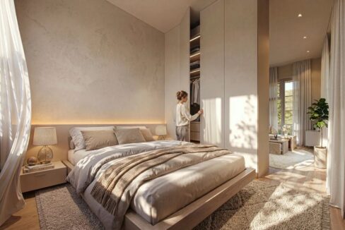 North Village GV – living area interior, Nea Erythraia Golden Visa apartments